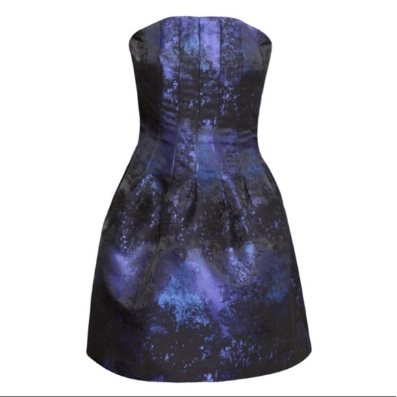 H&M strapless jacquard flare cocktail dress - Picture 2 of 15